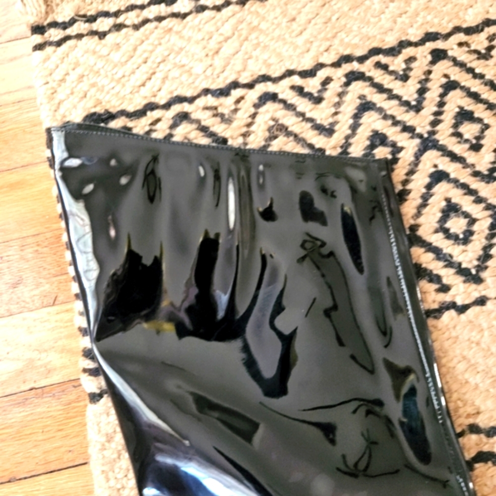 Black Patent Leather Knee-High Boots - Picture 6 of 14